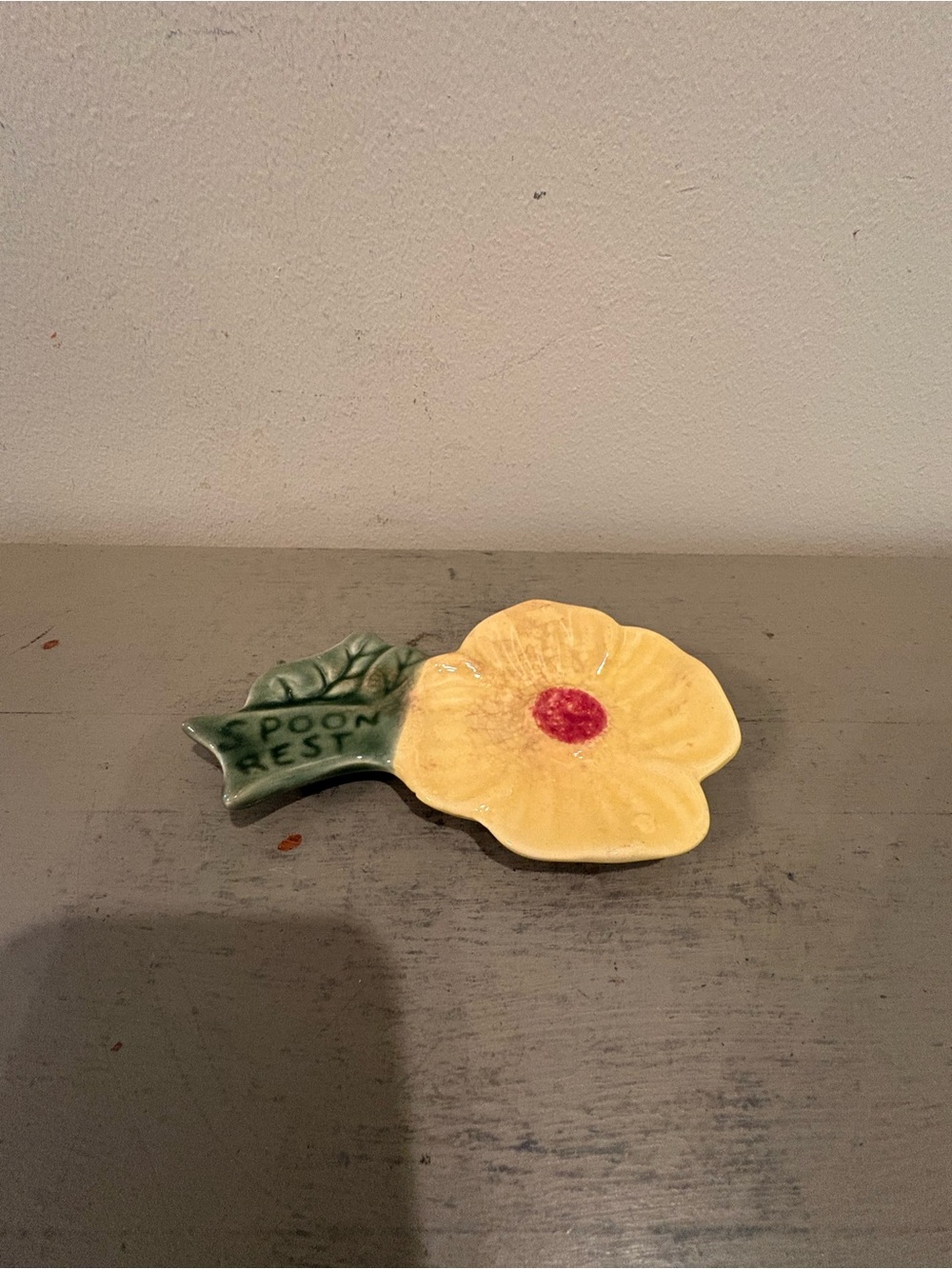 VTG Shawnee Pottery Floral Spoon Rest